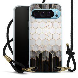 Carry Case Transparent Leather black/gold