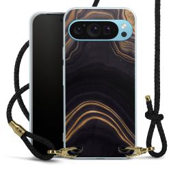 Carry Case Transparent Leather black/gold