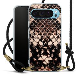 Carry Case Transparent Leather black/gold