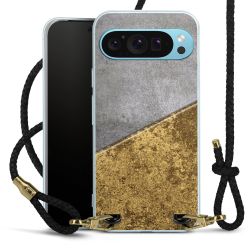 Carry Case Transparent Leather black/gold