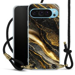 Carry Case Transparent Leather black/gold