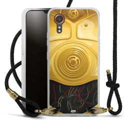 Carry Case Transparent Leather black/gold