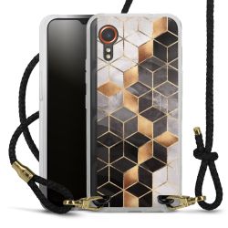 Carry Case Transparent Leather black/gold