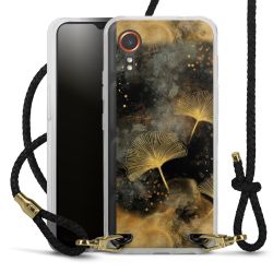 Carry Case Transparent Leather black/gold