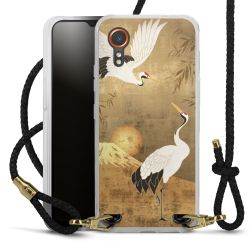 Carry Case Transparent Leather black/gold