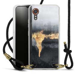 Carry Case Transparent Leather black/gold