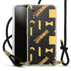 Carry Case Transparent Leather black/gold