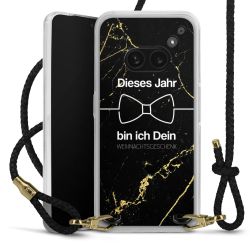 Carry Case Transparent Leder schwarz/gold