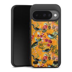 Vogels Bloemen Behang