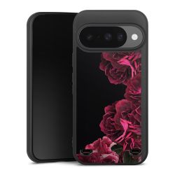 Rose vintage su nero