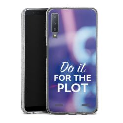 Carry Case Hülle Transparent/glitter ohne Band