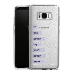 Carry Case Hülle Transparent/glitter ohne Band