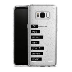 Carry Case Hülle Transparent/glitter ohne Band