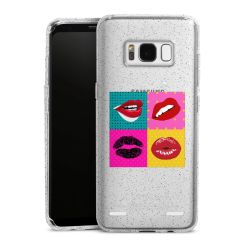 Carry Case Hülle Transparent/glitter ohne Band