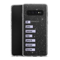 Carry Case Hülle Transparent/glitter ohne Band