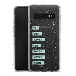 Carry Case Hülle Transparent/glitter ohne Band