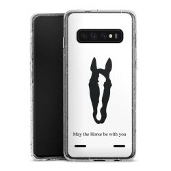 Carry Case Hülle Transparent/glitter ohne Band