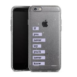 Carry Case Hülle Transparent/glitter ohne Band