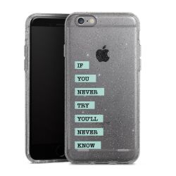 Carry Case Hülle Transparent/glitter ohne Band