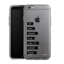 Carry Case Hülle Transparent/glitter ohne Band