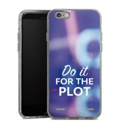 Carry Case Hülle Transparent/glitter ohne Band