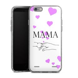 Carry Case Hülle Transparent/glitter ohne Band