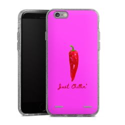 Carry Case Hülle Transparent/glitter ohne Band