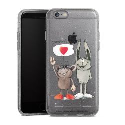 Carry Case Hülle Transparent/glitter ohne Band