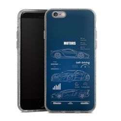 Carry Case Hülle Transparent/glitter ohne Band