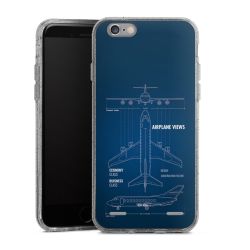 Carry Case Hülle Transparent/glitter ohne Band