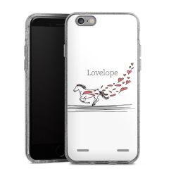 Carry Case Hülle Transparent/glitter ohne Band