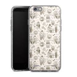 Carry Case Hülle Transparent/glitter ohne Band