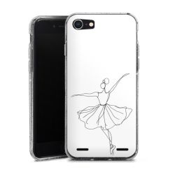 Carry Case Hülle Transparent/glitter ohne Band