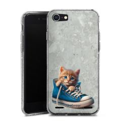 Carry Case Hülle Transparent/glitter ohne Band