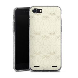 Carry Case Hülle Transparent/glitter ohne Band