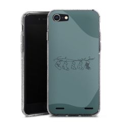 Carry Case Hülle Transparent/glitter ohne Band