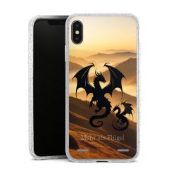 Carry Case Hülle Transparent/glitter ohne Band