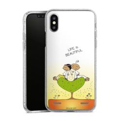 Carry Case Hülle Transparent/glitter ohne Band