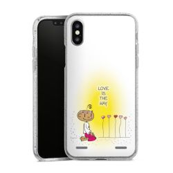 Carry Case Hülle Transparent/glitter ohne Band