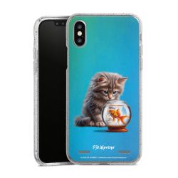 Carry Case Hülle Transparent/glitter ohne Band