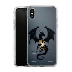 Carry Case Hülle Transparent/glitter ohne Band