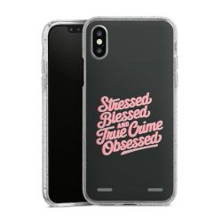 Carry Case Hülle Transparent/glitter ohne Band