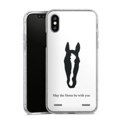 Carry Case Hülle Transparent/glitter ohne Band