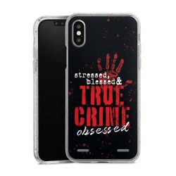 Carry Case Hülle Transparent/glitter ohne Band