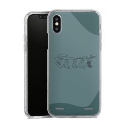 Carry Case Hülle Transparent/glitter ohne Band