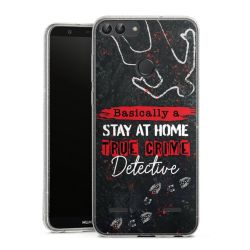 Carry Case Hülle Transparent/glitter ohne Band