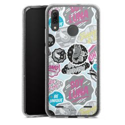 New Carry Case Hülle transparent-glitter