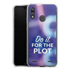 Carry Case Hülle Transparent/glitter ohne Band