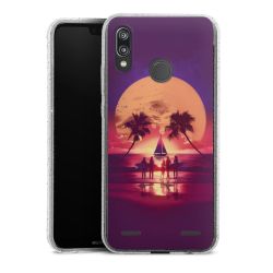 Carry Case Hülle Transparent/glitter ohne Band