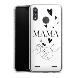 Carry Case Hülle Transparent/glitter ohne Band